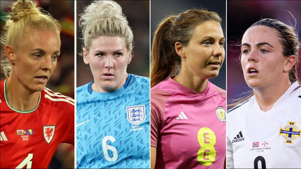 Sophie Ingle, Millie Bright, Rachel Corsie and Simone Magill