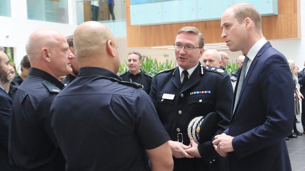 Prince Williams meets police