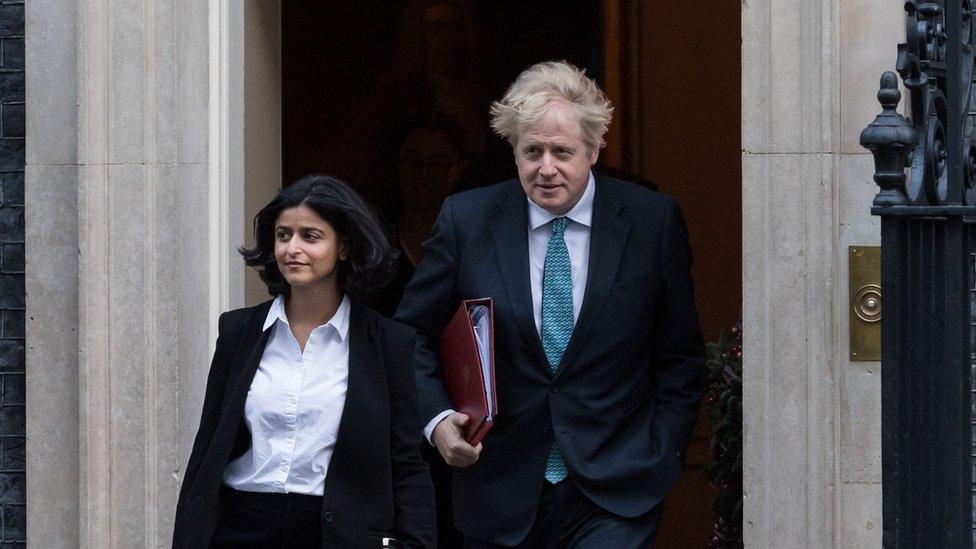 Munira Mirza and Boris Johnson