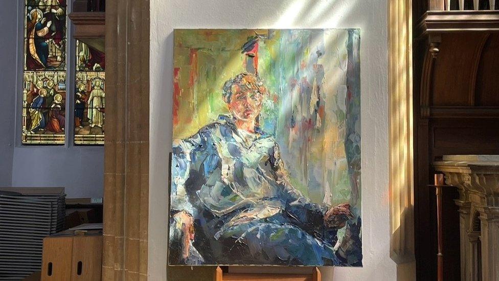 A self portrait by Anna Airy Award painter Ben Jackson