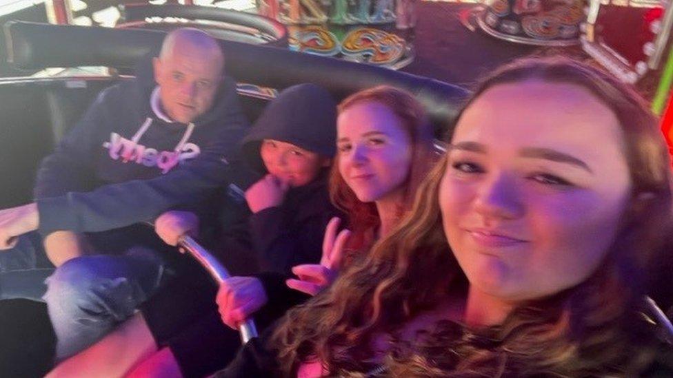 Craig knight, son, family friend and daughter sat on the Waltzer minutes before the accident