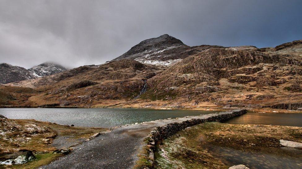 Llyn Llydaw from the Watkin path up Snowden