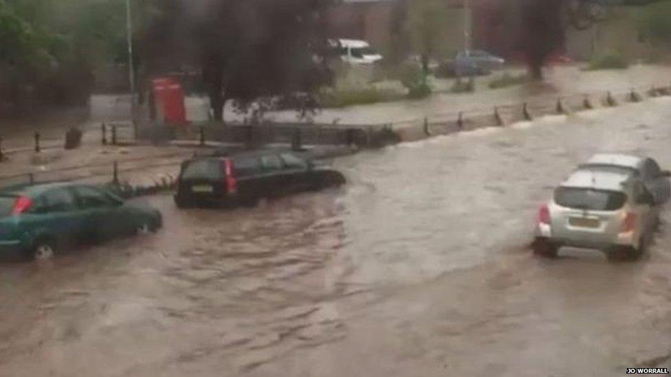 Flooding in Alyth