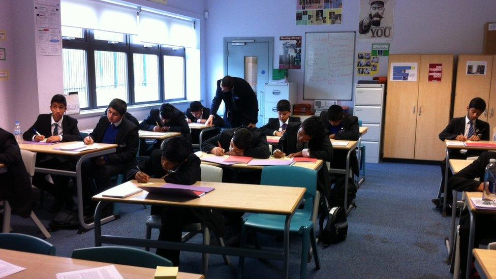 Classroom at Burnage Academy