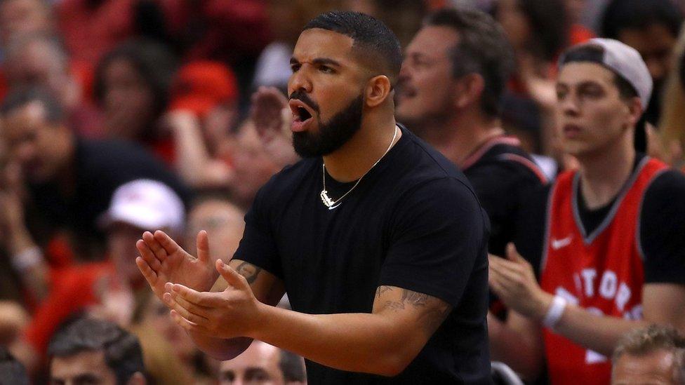 Drake cheering