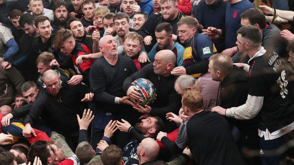 Royal Shrovetide Football in Ashbourne 2023