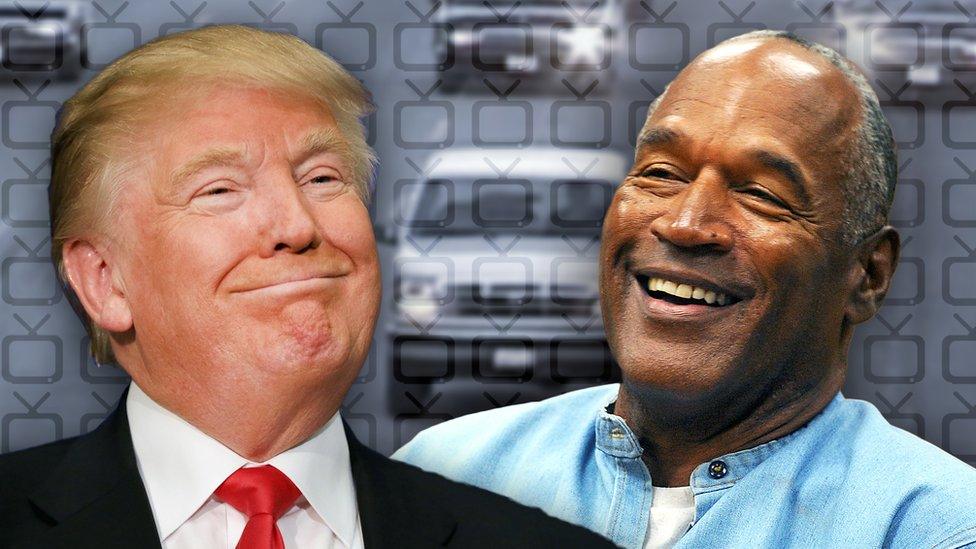 OJ Simpson and Donald Trump in a composite