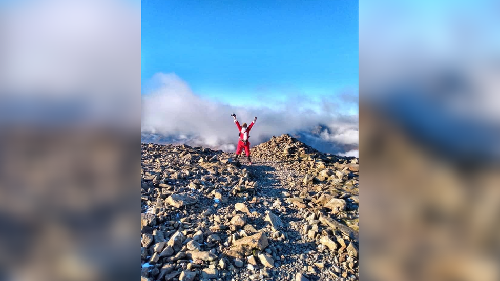 Jay Mistry at Scafell Pike