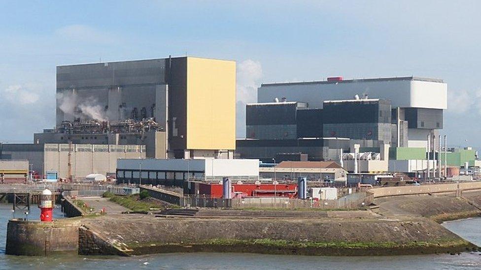 Heysham 1 and Heysham 2 power stations in Heysham, Lancashire