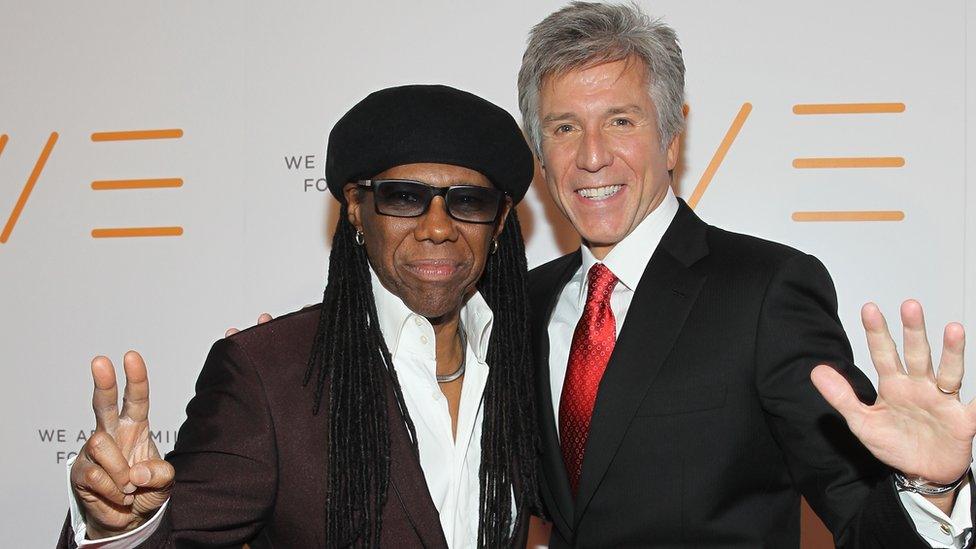 Bill McDermott and Chic singer Nile Rodgers