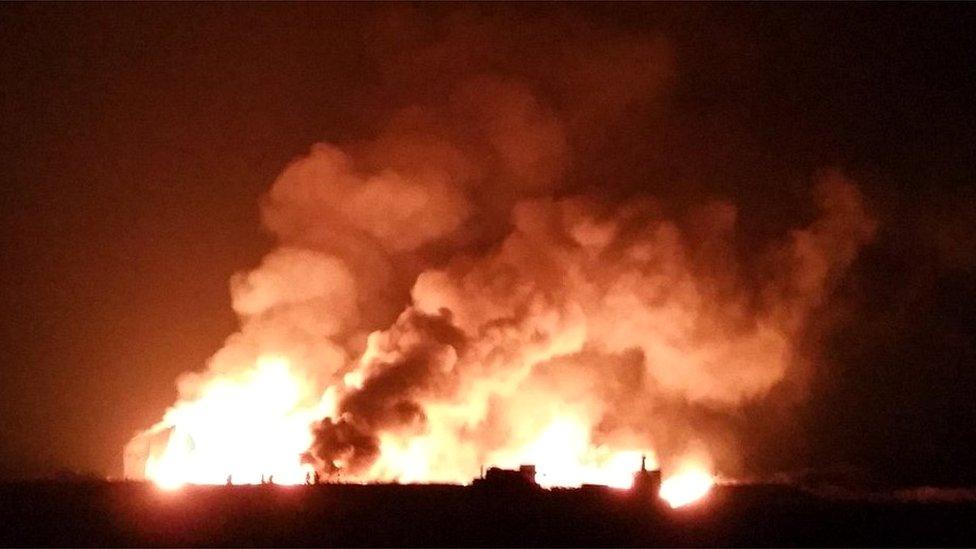 Firefighters battle Enfield blaze