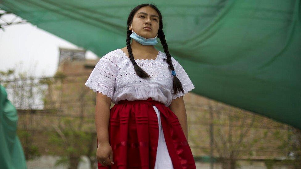 A teenager from Peru