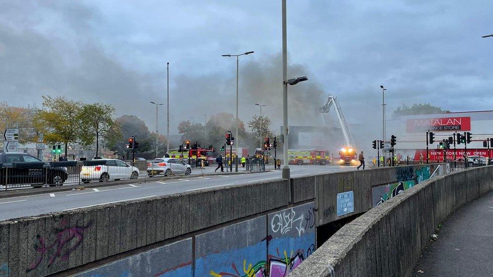 Fire at former nightclub