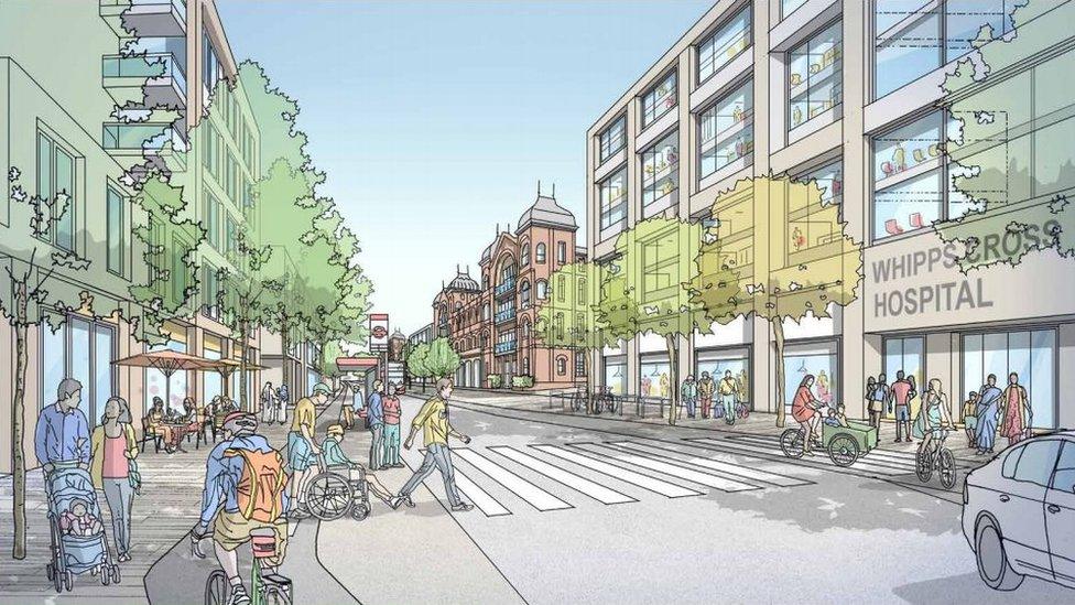 Artist's Impression of Whipps Cross redevelopment