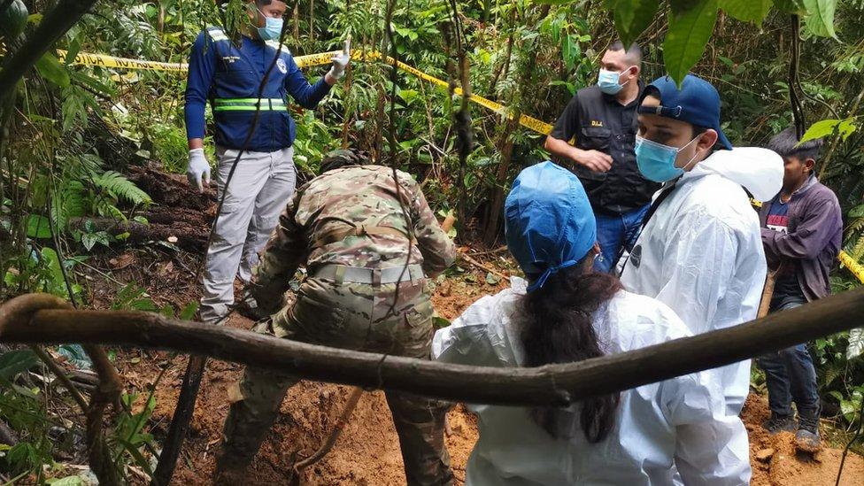 Suspected mass grave is excavated in Panama