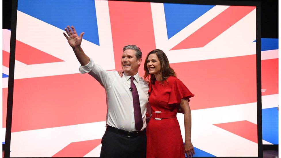 Sir Keir's wife Victoria has been seen at his side at party conferences