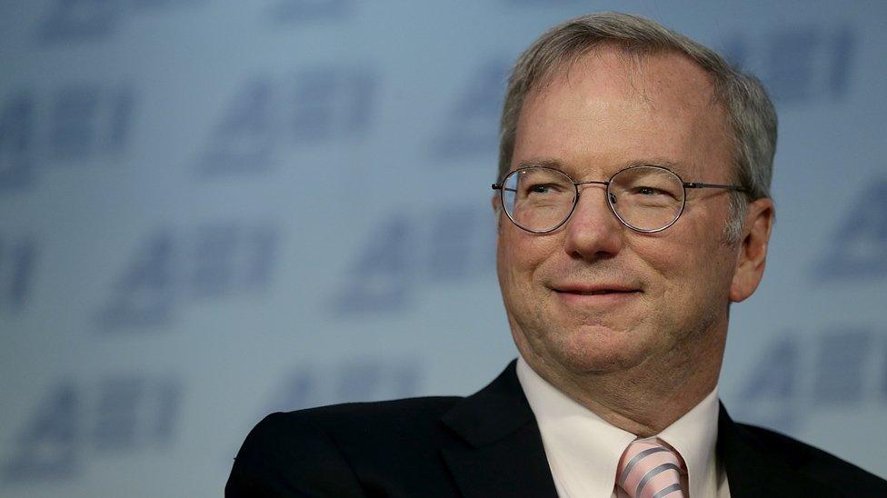 Google Executive Chairman Eric Schmidt in March