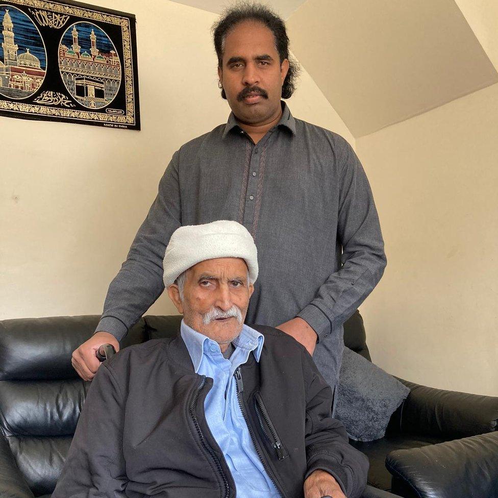 Aftab and his father, Mohammad