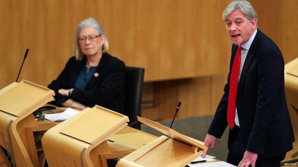 Richard Leonard speaking in the Scottish Parliament