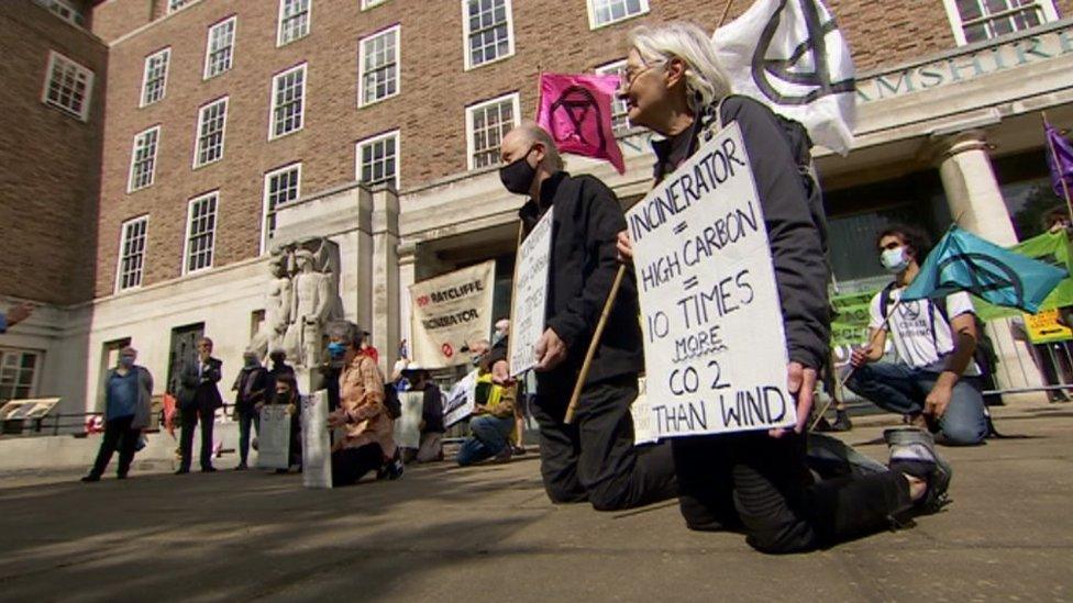 Nottinghamshire County Council protest