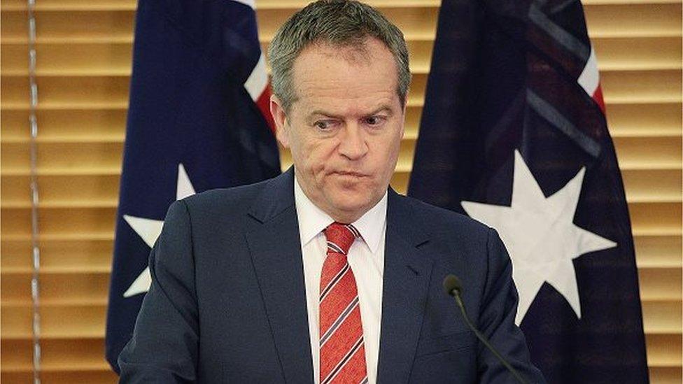 Bill Shorten - leader of the opposition Labour Party in Australia