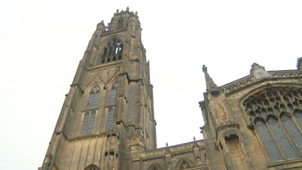 St Botolph's Church tower which gives it its name of the Boston Stumo