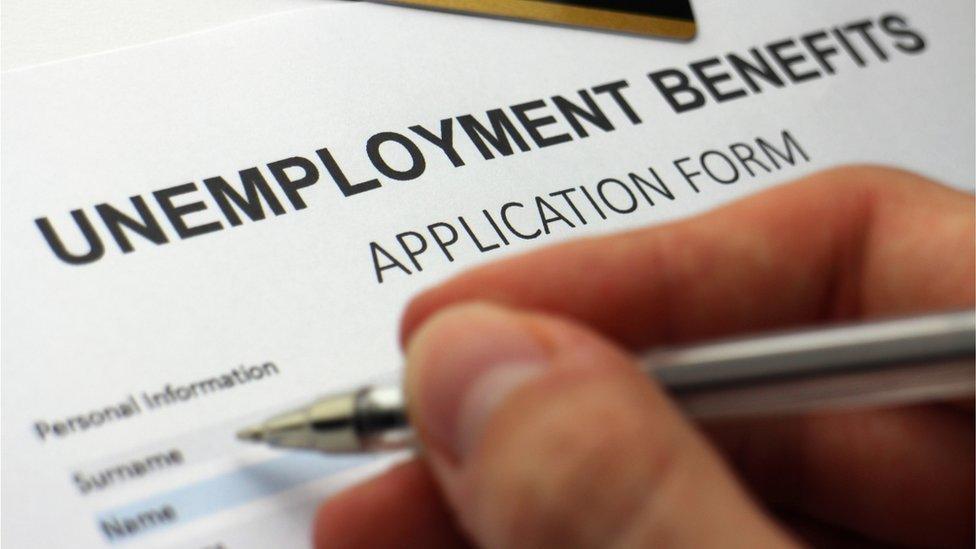 Unemployment benefits application form