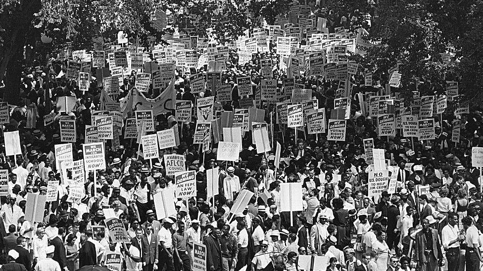 Civil rights rally