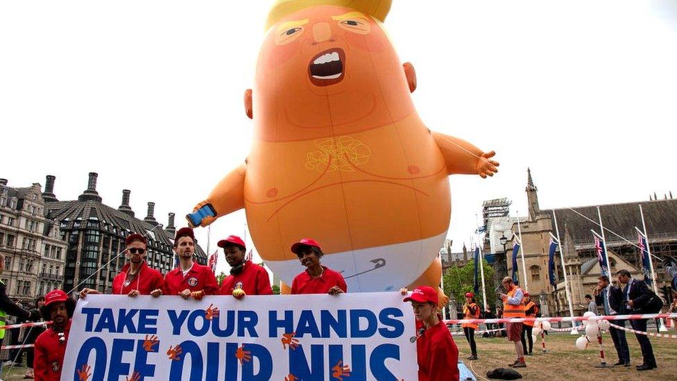 trump baby balloon