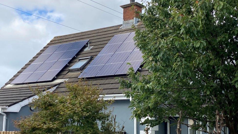 Andy Alcorn's house with solar panels