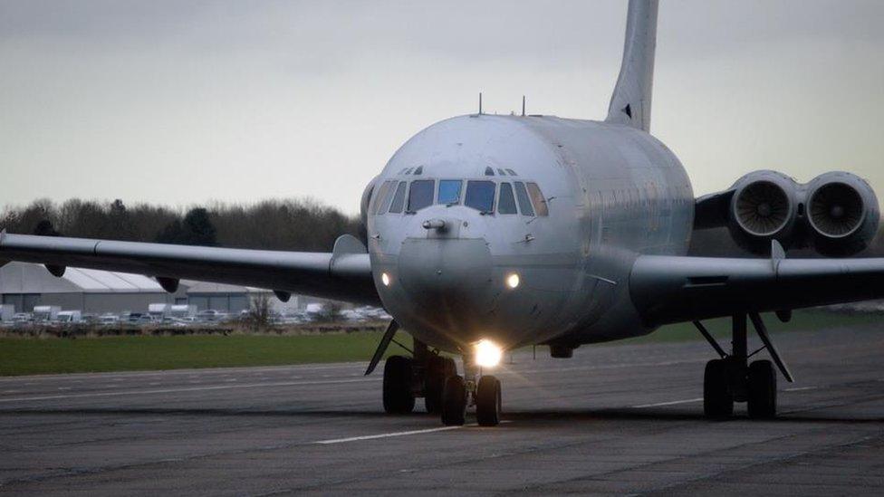 VC10 aeroplane