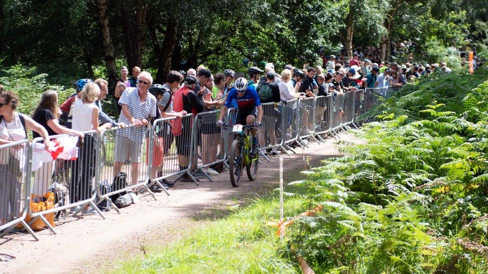 Mountain biking on Cannock Chase