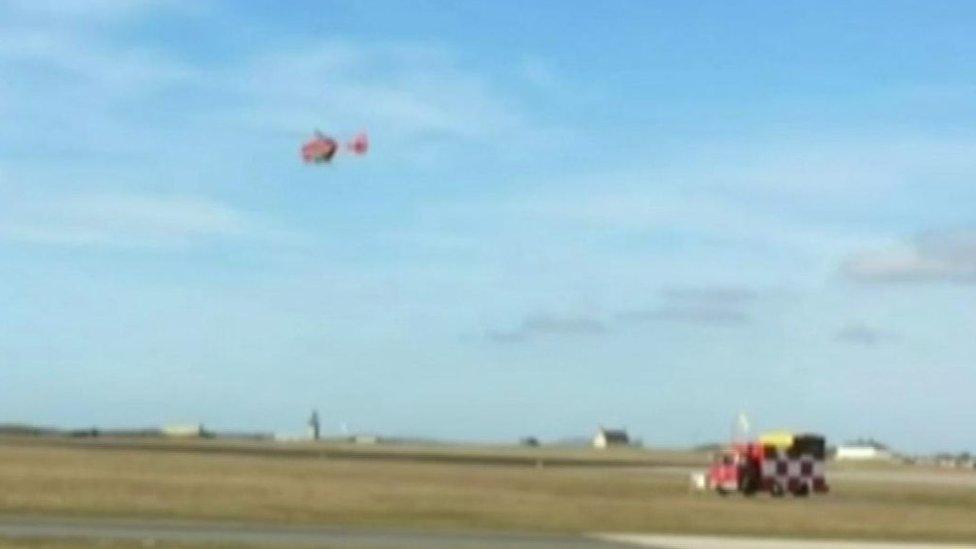 air ambulance at RAF Valley