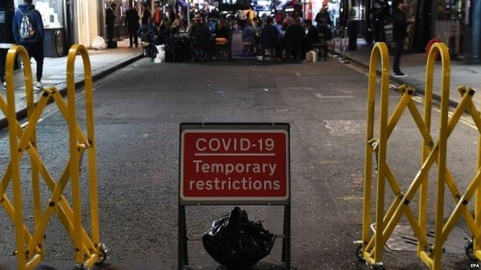 Street blocked off in central London