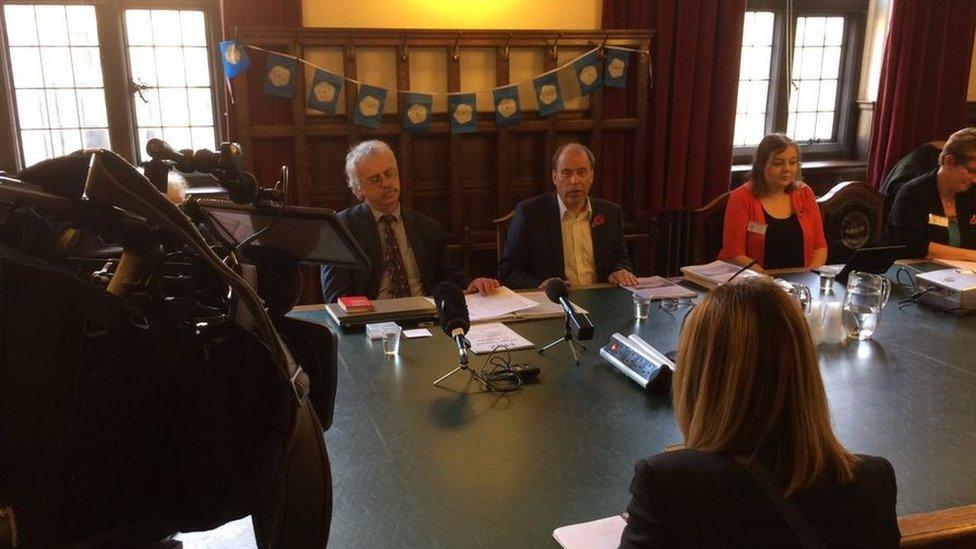 Community campaigners have handed their study about HS2 to Sheffield City Council, and Transport Secretary Chris Grayling