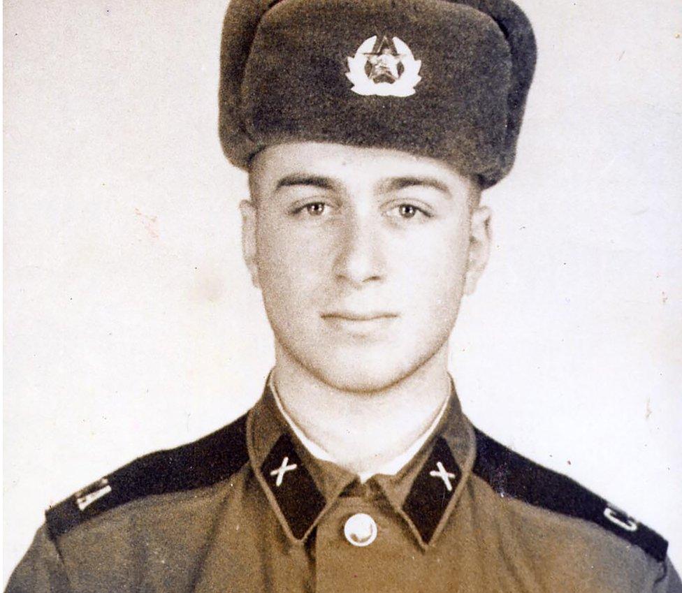 Roman Abramovich as a young conscript