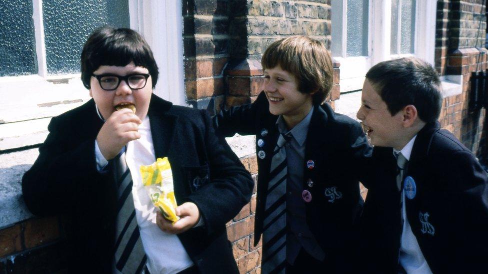 Zammo (right) in Grange Hill