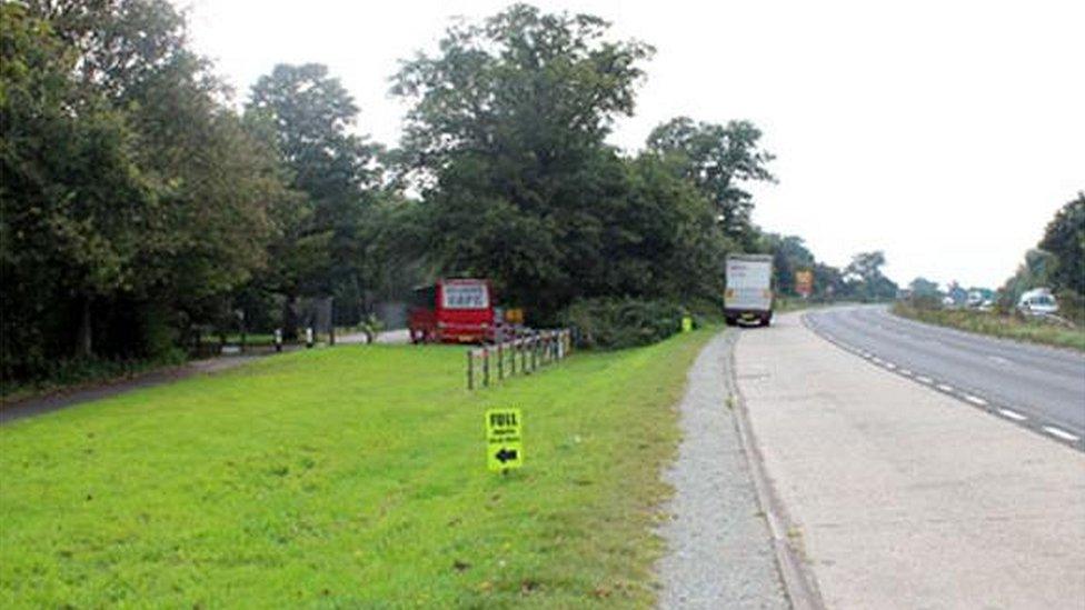 The decomposing body of Mrs Jones was found in a copse next to the A1093