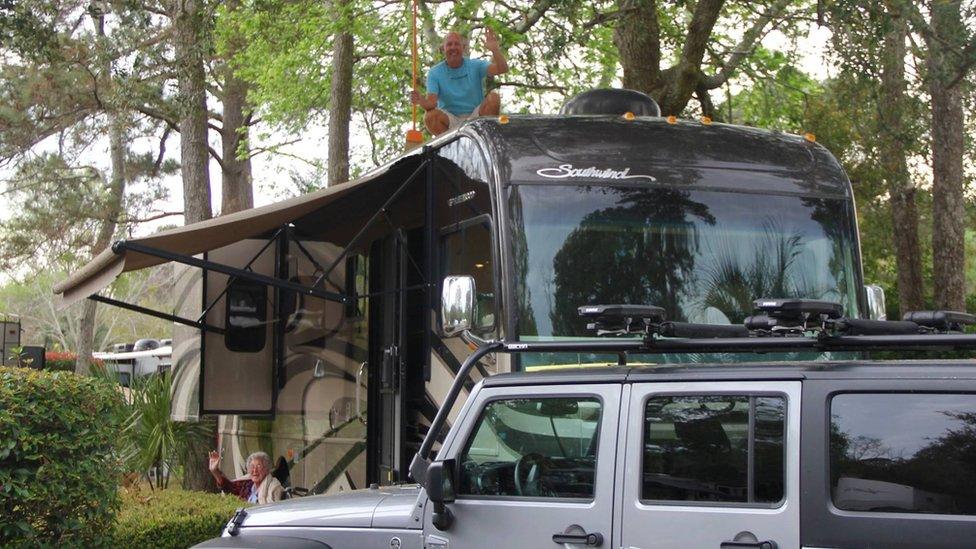 The family's motor home