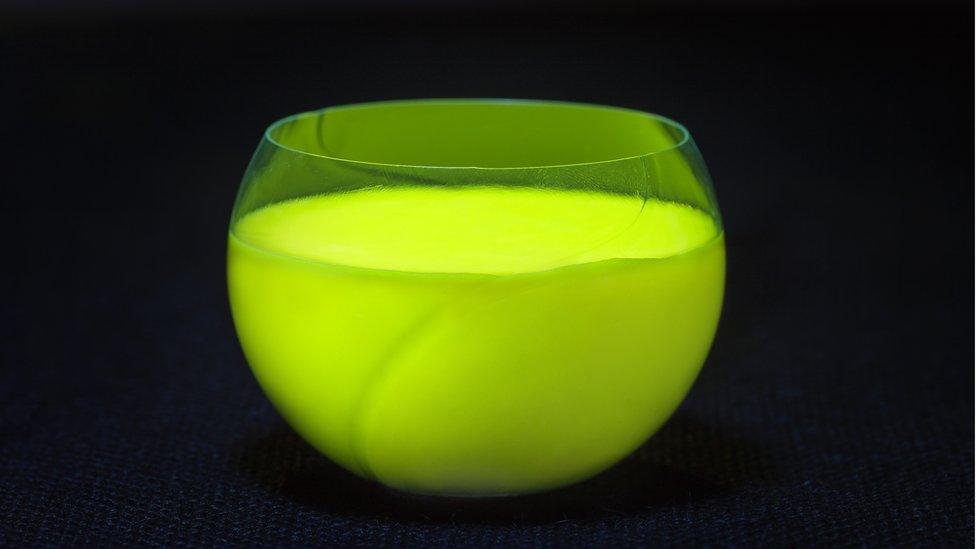 Glow-in-the-dark hot chocolate