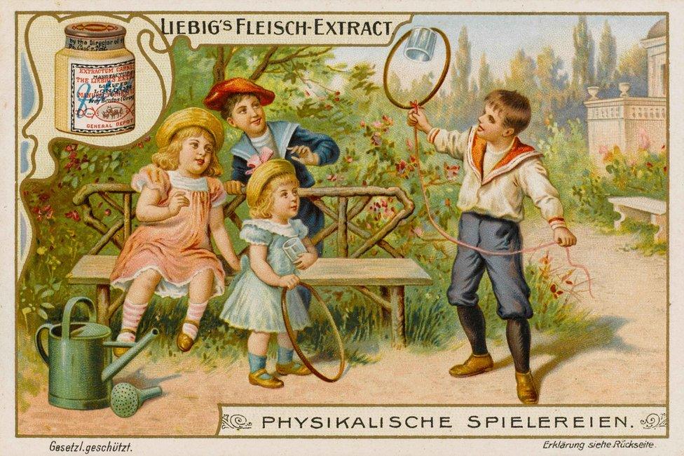 An advert for one of Liebig's products