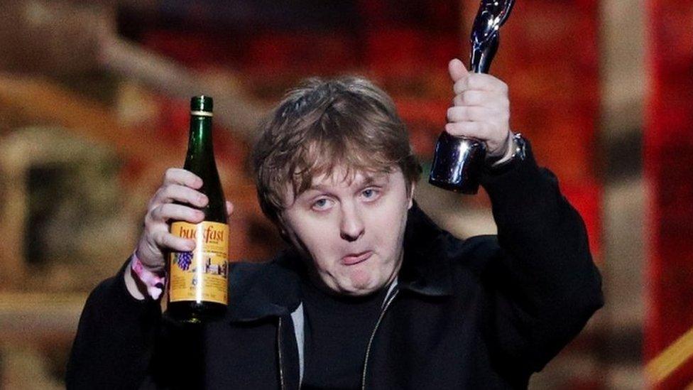 Lewis Capaldi won two awards at the Brits 2020