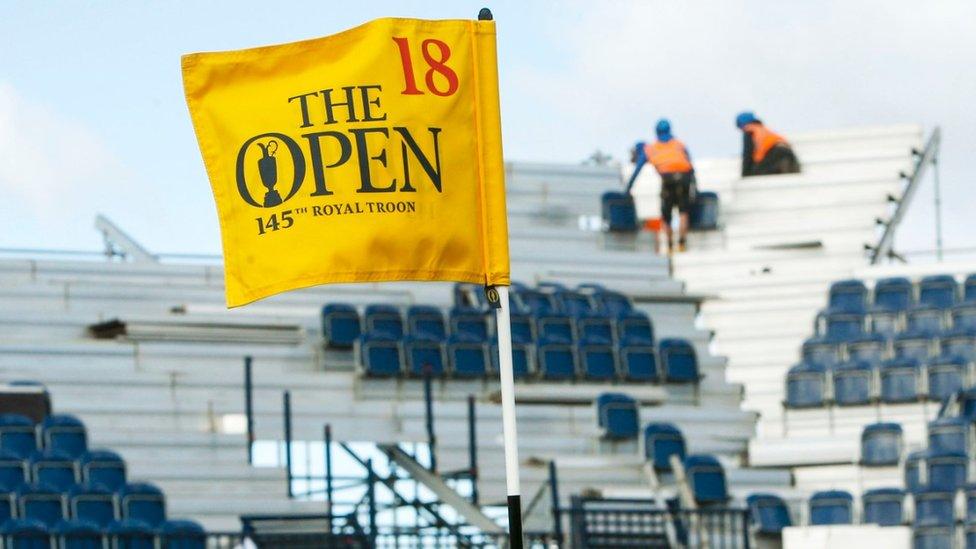 The Open flag at Troon