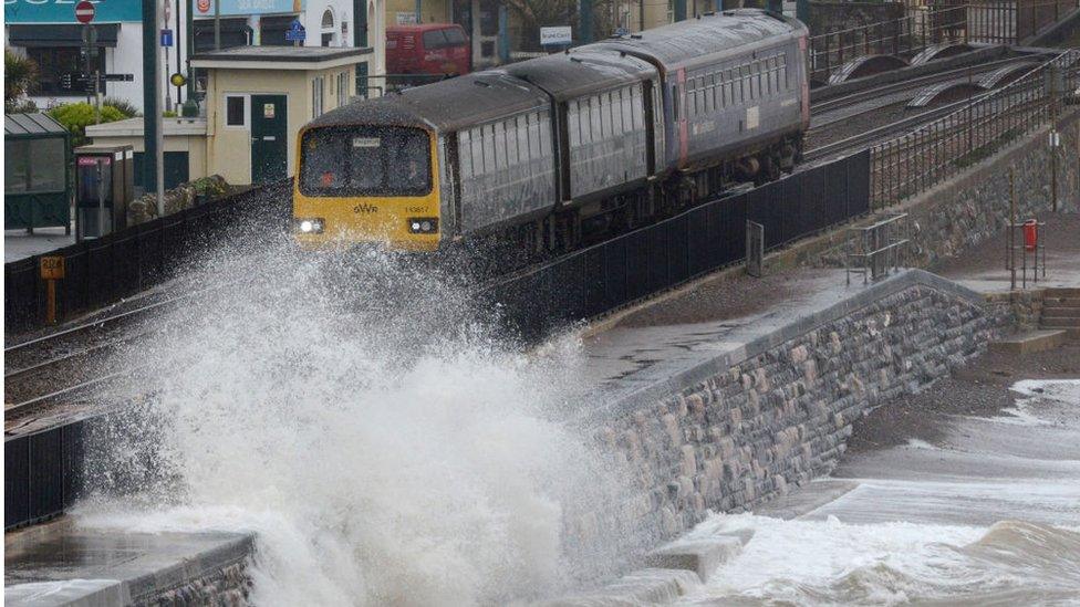 Train at Dawlish