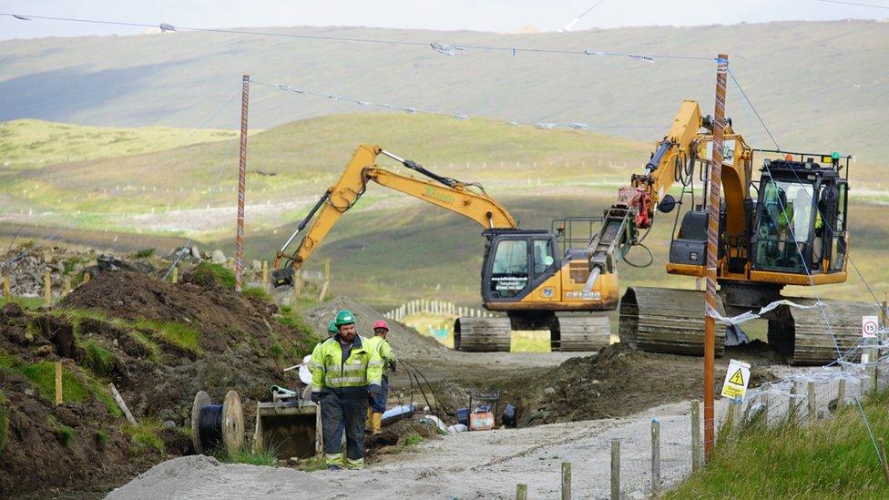 work on the windfarm