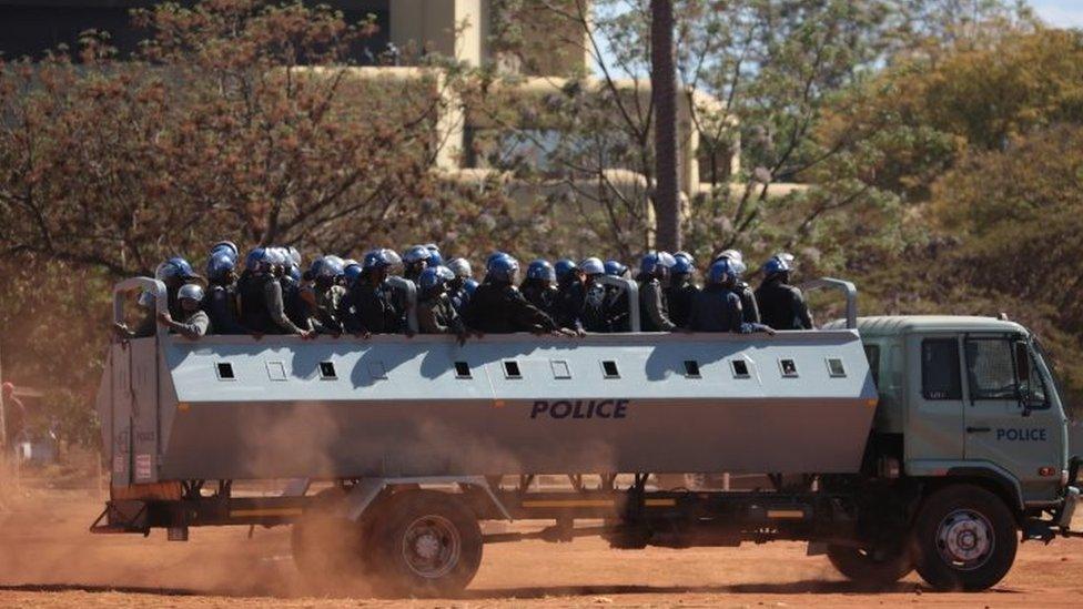Police in Harare (26 August 2016)