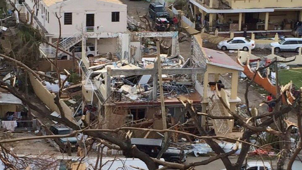 Devastation after Hurricane Irma hit the British Virgin Islands