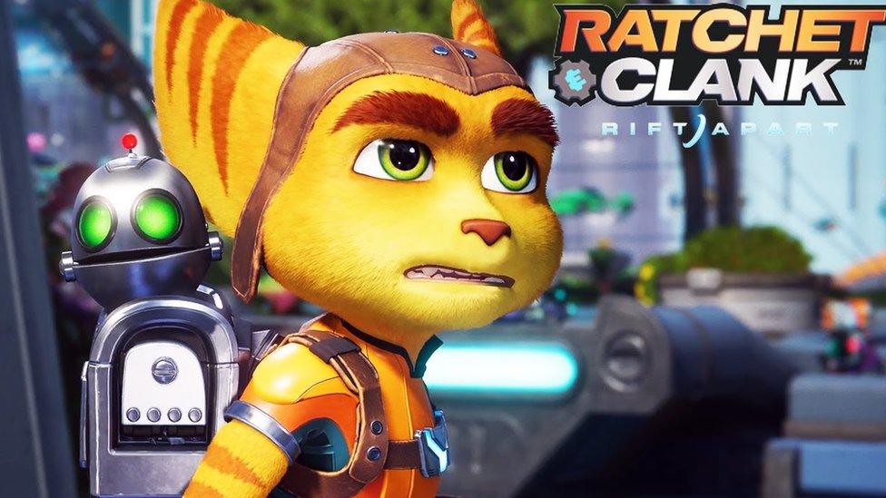 Ratchet and Clank: Rift Apart.