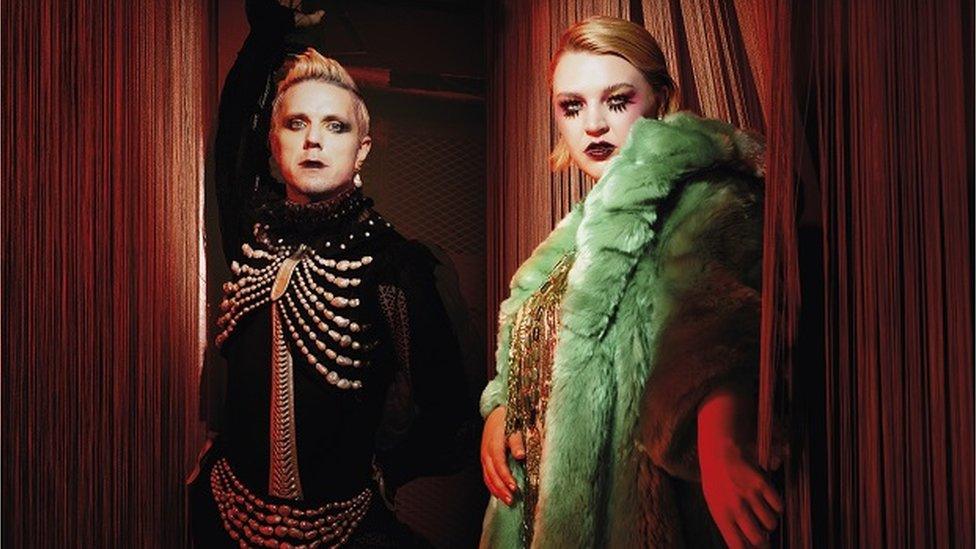 Jake Shears and Self Esteem in a Cabaret promo shot