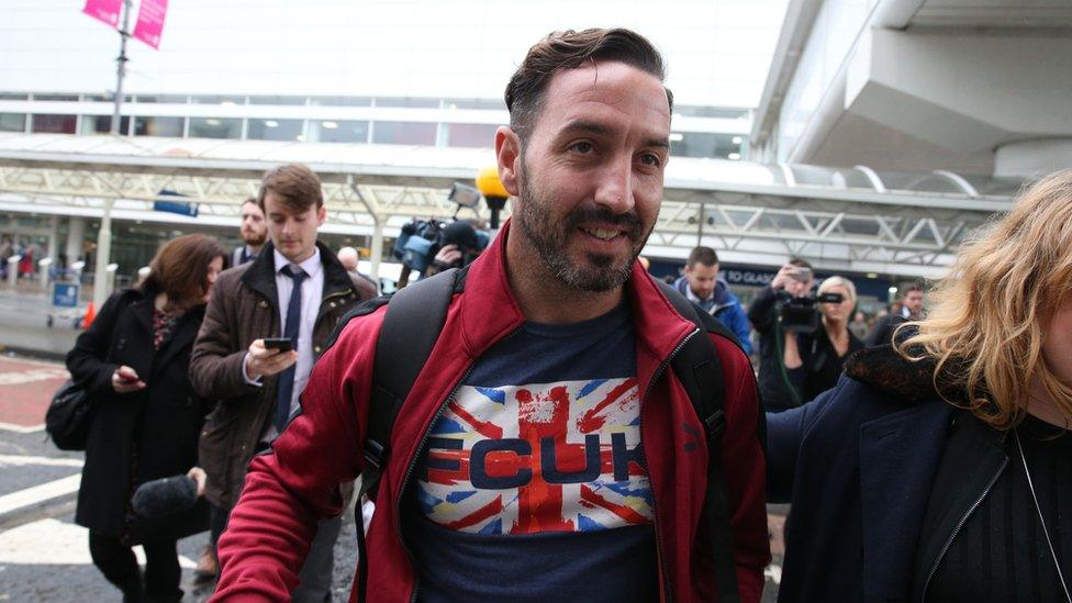 Billy Irving at Glasgow Airport